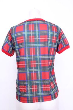 画像3: Hei Hei / チェックミニTシャツ  アカ O-25-08-09-1008-LO-TO-IG-OS