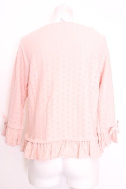 画像3: PINK HOUSE / ミニリボンいっぱいニットカーディガン  ピンク O-25-08-09-1011-LO-TO-IG-OS