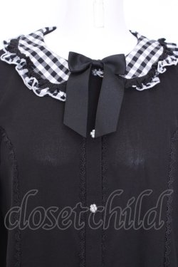画像2: axes femme kawaii / ピクニックブラウス  クロ O-25-08-09-1012-AX-BL-IG-OS