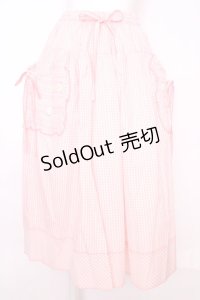 PINK HOUSE / スモッキング刺繍使いギンガムチェックスカート  ピンク O-25-08-09-1022-LO-SK-IG-OS