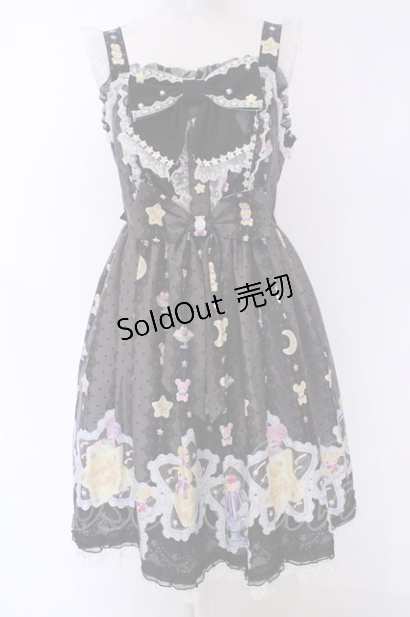 画像1: Angelic Pretty / Dreamy Night Cakesジャンパースカート  クロ O-25-08-09-1026-AP-OP-IG-OS (1)