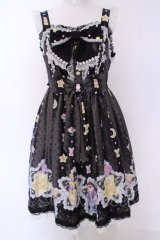 Angelic Pretty / Dreamy Night Cakesジャンパースカート  クロ O-25-08-09-1026-AP-OP-IG-OS