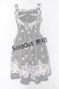 Angelic Pretty / Dreamy Night Cakesジャンパースカート  クロ O-25-08-09-1026-AP-OP-IG-OS