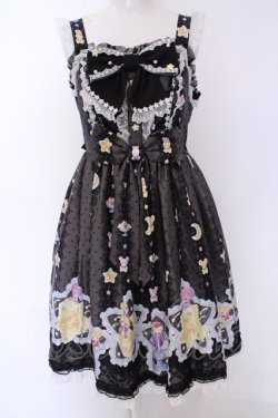 画像1: Angelic Pretty / Dreamy Night Cakesジャンパースカート  クロ O-25-08-09-1026-AP-OP-IG-OS