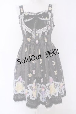 画像1: Angelic Pretty / Dreamy Night Cakesジャンパースカート  クロ O-25-08-09-1026-AP-OP-IG-OS