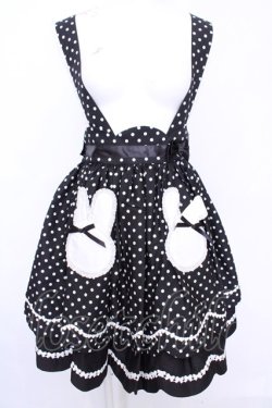 画像1: Angelic Pretty / うさぎちゃんポッケスカート  クロ O-25-08-09-1027-AP-SK-IG-OS