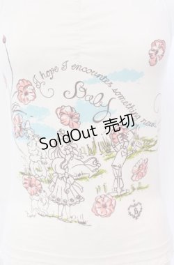 画像2: BABY,THE STARS SHINE BRIGHT / オズの魔法使いプリントキャミソール  シロ O-25-08-09-001-BA-TO-IG-OS