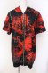 画像1: NieR Clothing / 2WAY ZIP半袖パーカー  レッド彼岸花 O-25-08-09-008-PU-TO-IG-OS (1)