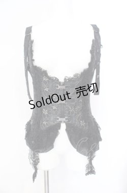 画像1: Qutie Frash / ラメベスト  ブラック×ゴールド O-25-08-09-014-QU-TO-IG-OS