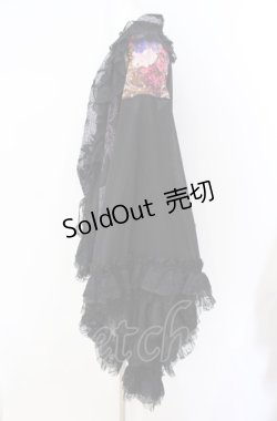 画像3: Qutie Frash / シースルー着物袖カーディガン  ブラック×パープル O-25-08-09-021-QU-TO-IG-OS