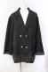 画像1: NieR Clothing / 袖折り返しラメ入りROSE DOUBLE JACKET ジャケット  ブラック O-25-08-09-022-PU-JA-IG-OS (1)