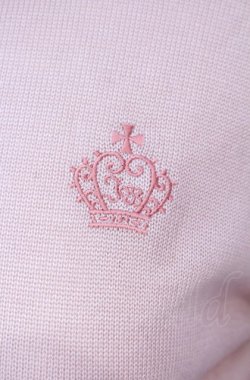 画像2: Innocent World / 王冠刺繍ハイネックプルオーバー  ピンク O-25-08-09-023-IW-TO-OW-OS