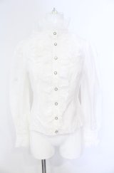 Victorian maiden / コットンレーススタンドカラーブラウス  シロ O-25-08-09-025-CL-BL-OW-OS