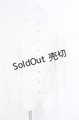 Victorian maiden / コットンレーススタンドカラーブラウス  シロ O-25-08-09-025-CL-BL-OW-OS