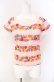 画像1: MILK / フラワーラインギンガムTシャツ  ピンク O-25-08-09-026-ML-TO-OW-OS (1)