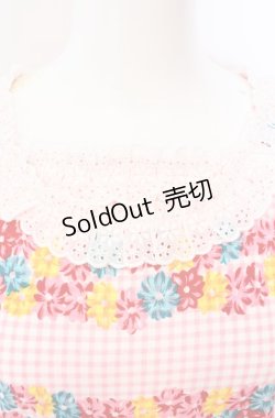画像2: MILK / フラワーラインギンガムTシャツ  ピンク O-25-08-09-026-ML-TO-OW-OS