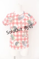 Emily Temple cute / スウィーツ柄Tシャツ 160ｃｍ アカ O-25-08-09-027-ET-TO-OW-OS