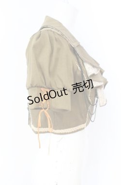 画像3: Ozz oneste / ラッフルフリルショートジャケット  カーキイエロー O-25-08-09-029-OO-JA-OW-OS