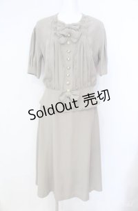 INGEBORG / リボン使いセットアップ  グリーン O-25-08-10-001-LO-SK-OW-ZI