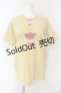 Pao de lo / スイカ刺繍Tシャツ  イエロー O-25-08-10-038-LO-TO-OW-ZI