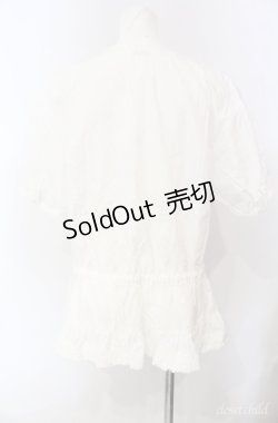 画像4: KETTY / ピンタックピコフリルブラウス  シロ O-25-08-10-047-EL-BL-OW-OS