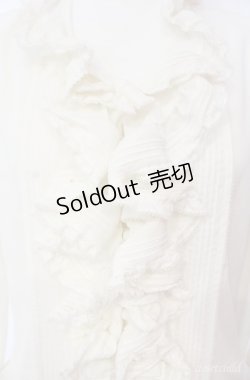 画像2: KETTY / ラッフルフリルブラウス  シロ O-25-08-10-050-EL-BL-OW-OS