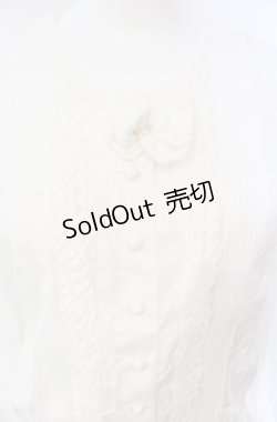 画像2: KETTY / ピコフリルタックブラウス  シロ O-25-08-10-052-EL-BL-OW-OS