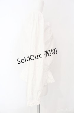 画像3: KETTY / ピコフリルタックブラウス  シロ O-25-08-10-052-EL-BL-OW-OS