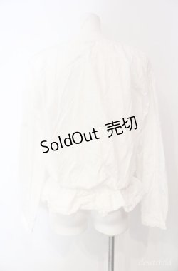 画像4: KETTY / ピコフリルタックブラウス  シロ O-25-08-10-052-EL-BL-OW-OS