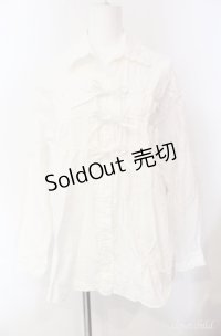 Pao de lo / タック使いブラウス 9号 シロ O-25-08-10-055-LO-BL-OW-OS