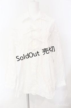 画像1: Pao de lo / タック使いブラウス 9号 シロ O-25-08-10-055-LO-BL-OW-OS