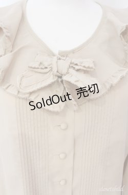 画像2: KETTY / ラッフルフリル使いブラウス M ベージュ O-25-08-10-056-EL-BL-OW-ZI