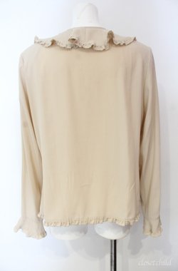 画像3: KETTY / ラッフルフリル使いブラウス M ベージュ O-25-08-10-056-EL-BL-OW-OS