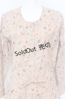 画像2: KANEKO ISAO / 花束柄ワンピース  ピンク O-25-08-10-061-EL-OP-OW-ZI