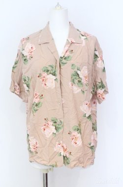 画像1: INGEBORG / 薔薇柄ブラウス  ピンク O-25-08-10-073-LO-BL-OW-OS