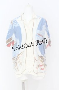 INGEBORG / 航海柄ブラウス  ブルー系 O-25-08-10-076-LO-BL-OW-OS