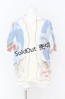 画像1: INGEBORG / 航海柄ブラウス  ブルー系 O-25-08-10-076-LO-BL-OW-OS