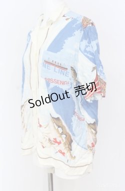 画像2: INGEBORG / 航海柄ブラウス  ブルー系 O-25-08-10-076-LO-BL-OW-OS