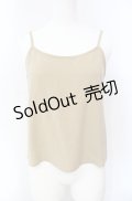 KANEKO ISAO / キャミソール  ベージュ O-25-08-10-020-EL-TO-OW-ZI
