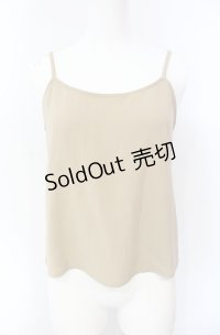 KANEKO ISAO / キャミソール  ベージュ O-25-08-10-020-EL-TO-OW-ZI