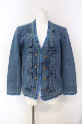 INGEBORG / タックデニムジャケット  ブルー O-25-08-10-023-LO-JA-OW-OS