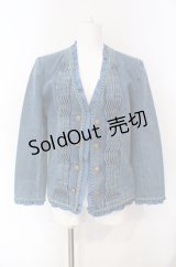 INGEBORG / タックデニムジャケット  ブルー O-25-08-10-023-LO-JA-OW-ZI