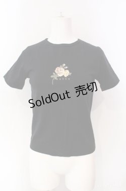 画像1: KETTY / 薔薇ptTシャツ  クロ O-25-08-10-025-EL-TO-OW-ZI