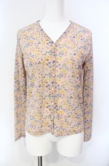 KETTY / 小花柄シフォンキャミソール  ピンク O-25-08-10-029-EL-TO-OW-ZI