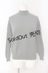 KETTY / ボトルネックニットプルオーバー  グレー O-25-08-10-032-EL-TO-OW-ZI