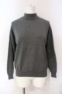 KETTY / ボトルネックニットプルオーバー  グレー O-25-08-10-032-EL-TO-OW-ZI