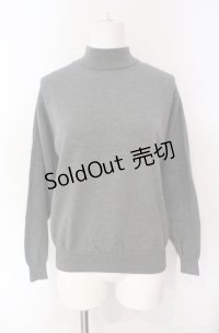 KETTY / ボトルネックニットプルオーバー  グレー O-25-08-10-032-EL-TO-OW-ZI
