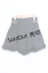 couture BY ROJITA / ラメツイードフェザーキュロット F クロ O-25-08-11-001-LO-PA-YM-OS