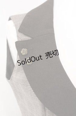 画像2: Innocent World / グレンチェックフレアージャンパースカート  ブラウン O-25-08-11-025-IW-OP-IG-OS