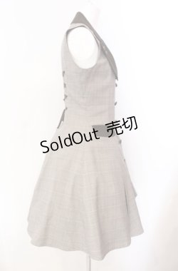 画像3: Innocent World / グレンチェックフレアージャンパースカート  ブラウン O-25-08-11-025-IW-OP-IG-OS